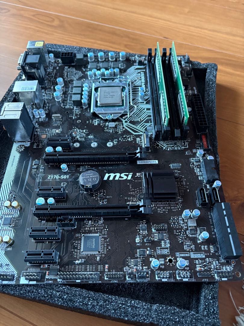 I7-6700k MSI Z170-S01 マザーボード DDR4メモリ16G