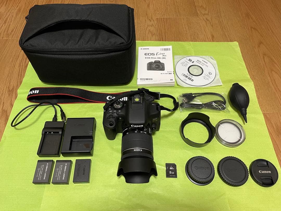 【美品】CANON キャノン EOS Kiss X8iレンズキット フルセット