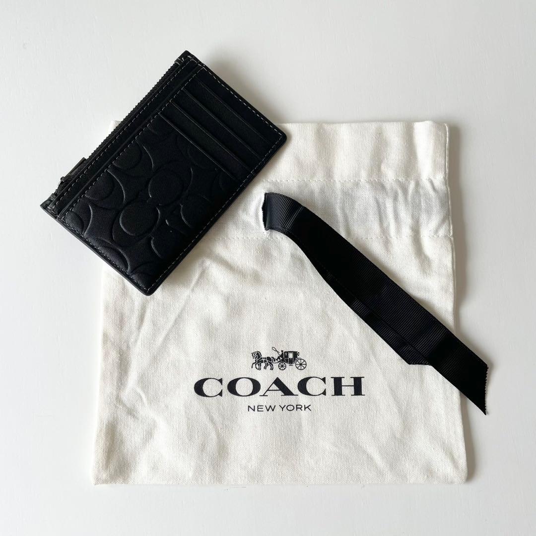 【新品】COACH メンズ ジップ カード ケース  財布の代わりに❤︎