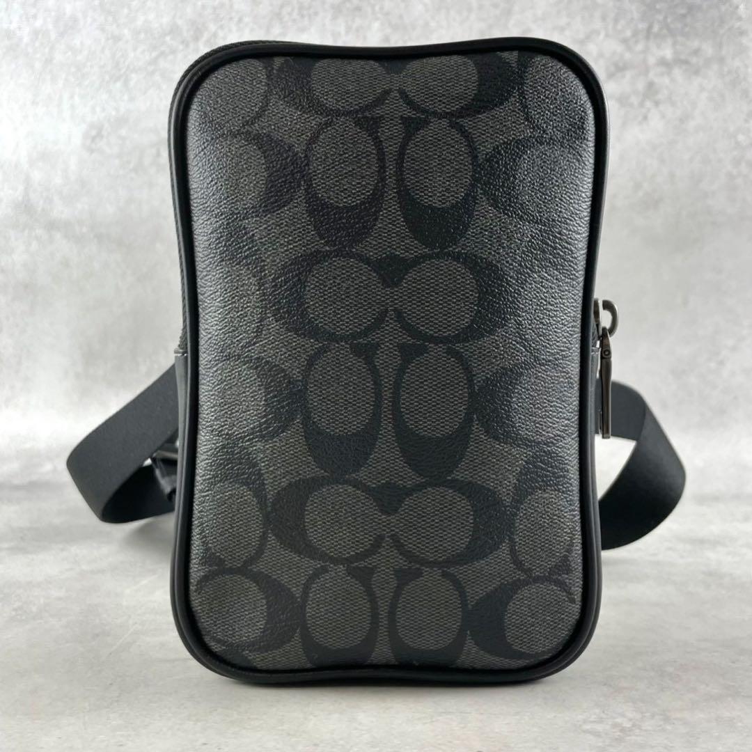 美品コーチCOACHショルダーバッグ エイデン クロスボディPVCレザー