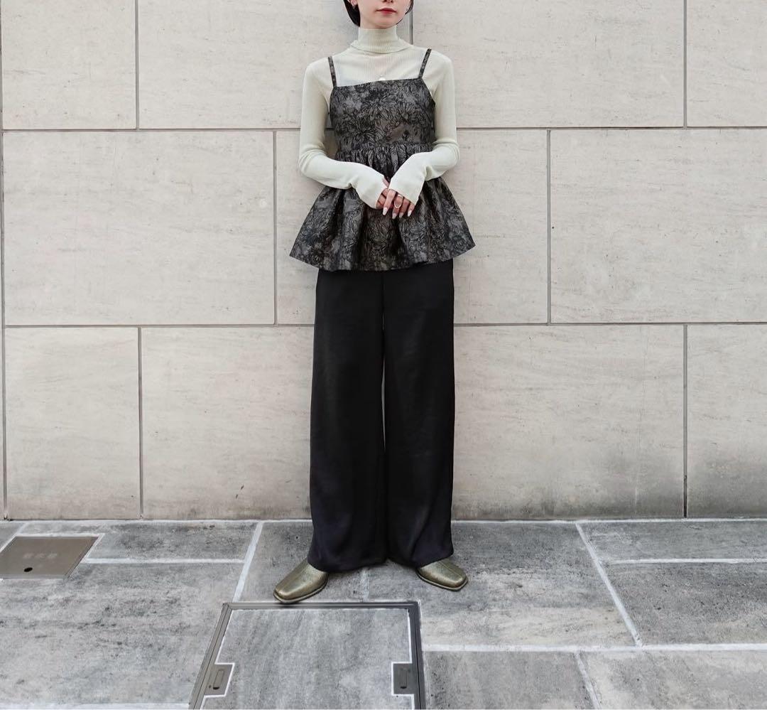 トップス Flower Jacquard Camisole