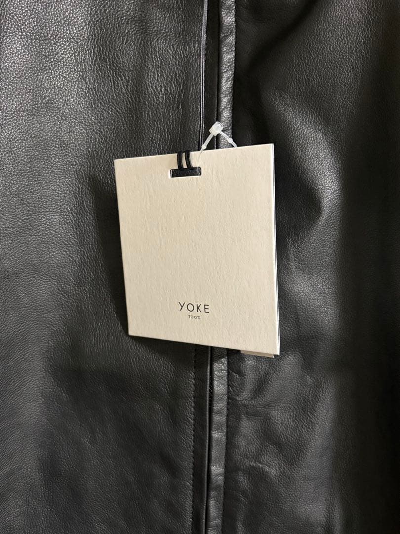 サイズ3 ブラックYOKE Carf Leather Truck Jacket