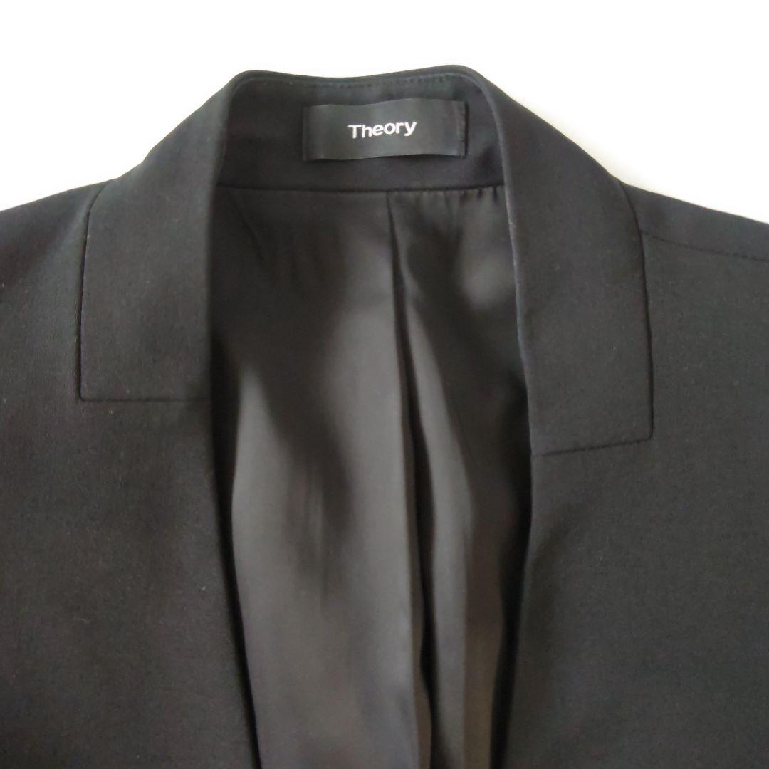 美品✨『Theory』セオリー ノーカラー パンツ セットアップ スーツ L ４