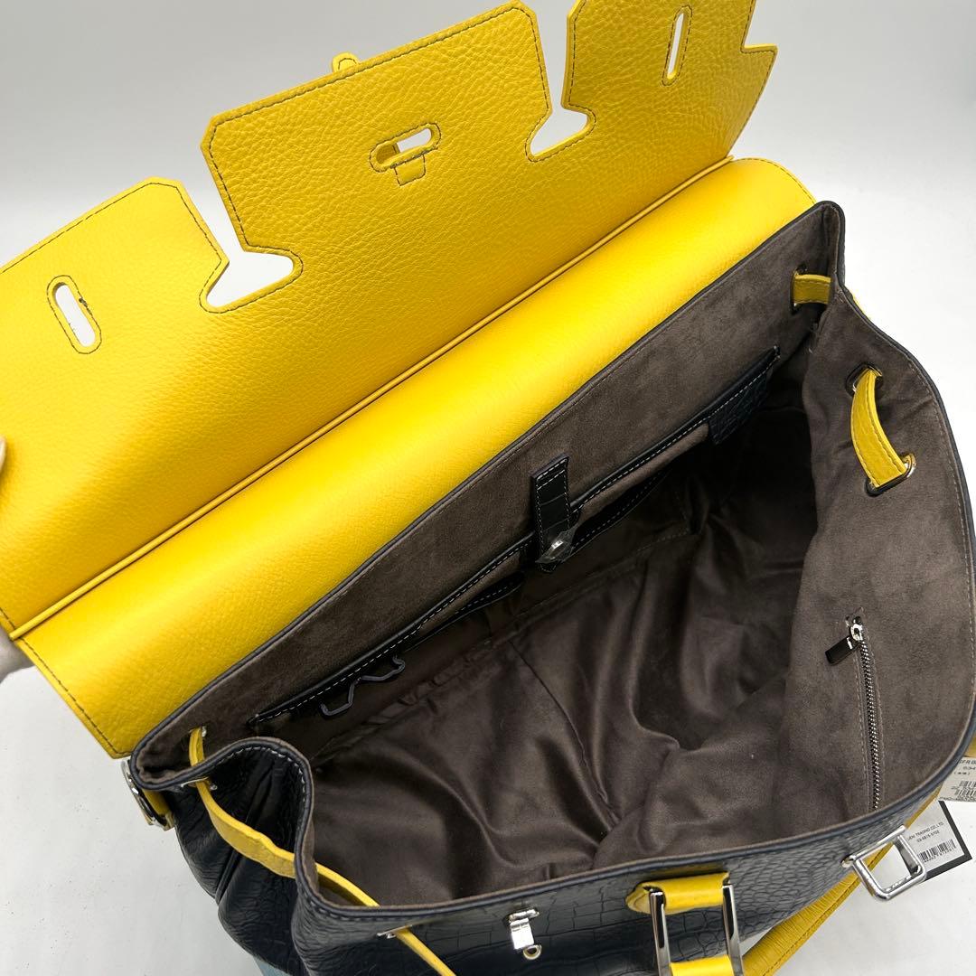 【極美品】ペッレモルビダ メイデンボヤージュ トートバッグ クロコ型押し 肩掛け