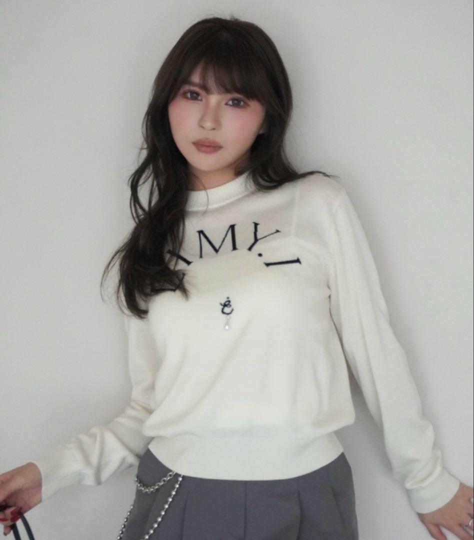 eimy istoire EIMYニットプルオーバー ホワイト