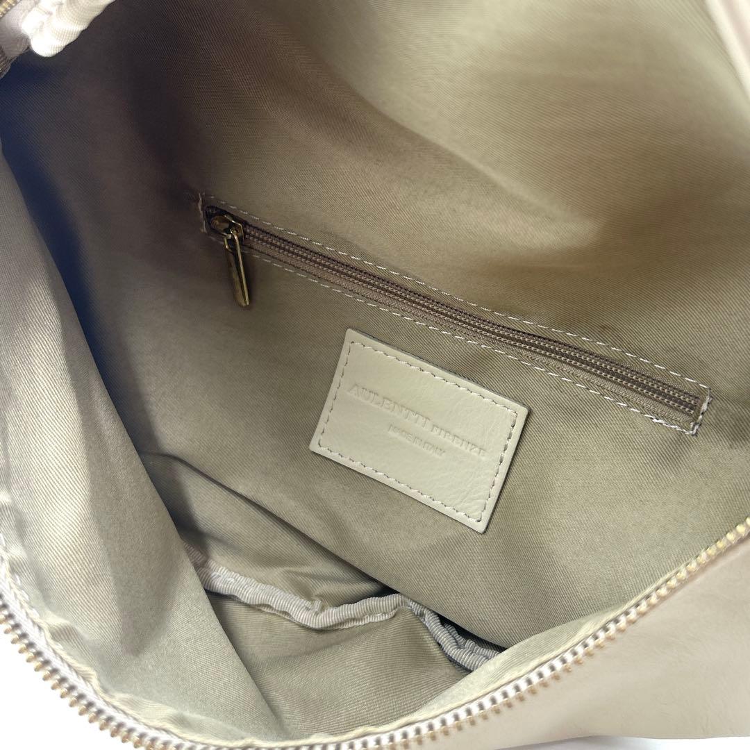 【未使用級/希少品】 オウレンティ 2way ウエストバッグ アイボリー