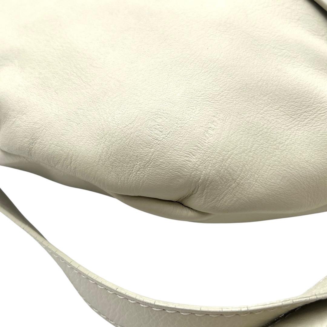 【未使用級/希少品】 オウレンティ 2way ウエストバッグ アイボリー