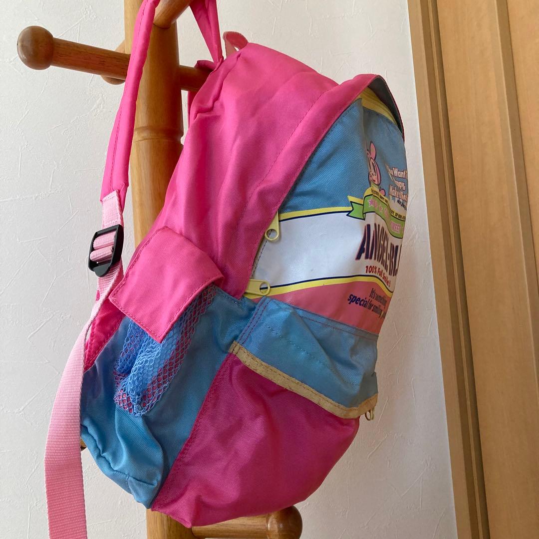 エンジェルブルー　ナイロンリュック　平成レトロ