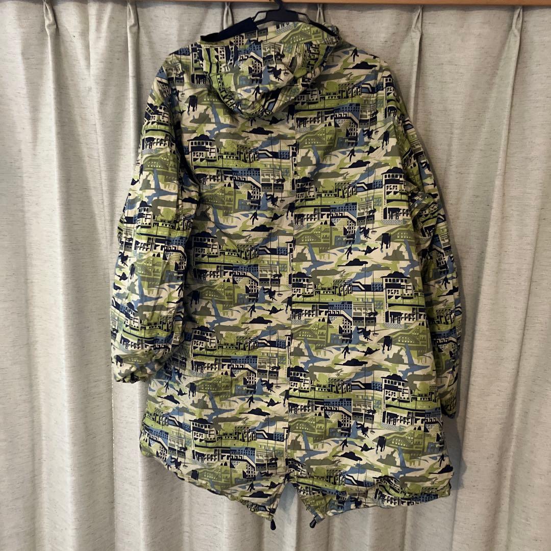 迷彩柄&黒　リバーシブルロングジャケット　バートン　アナログ　スノーボードウェア