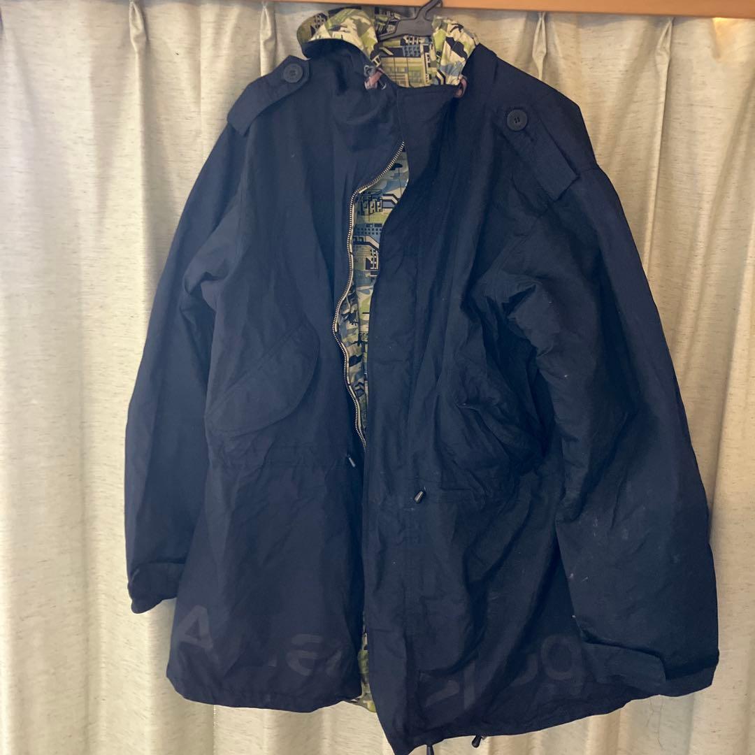 迷彩柄&黒　リバーシブルロングジャケット　バートン　アナログ　スノーボードウェア