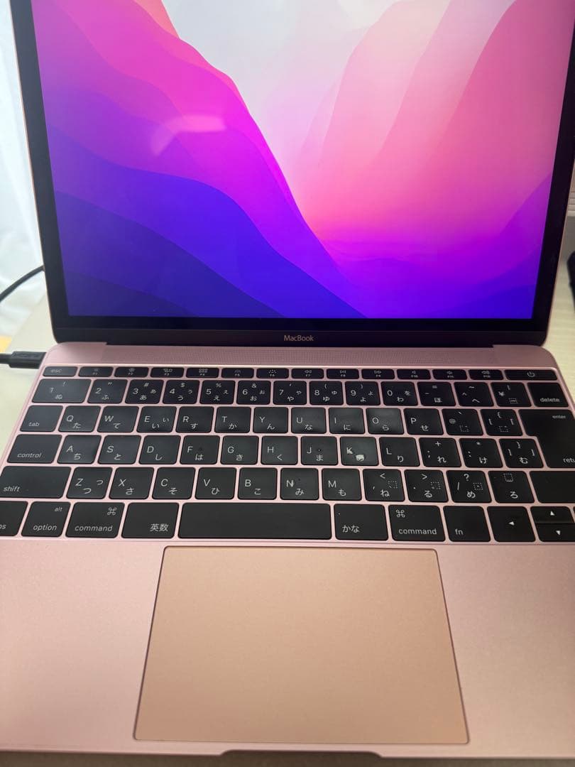 【美品】Apple MacBook 12インチ ローズゴールド（ピンク）