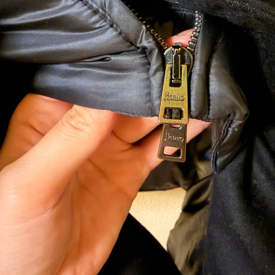 【tanpopoページ】Herno ネイビー ダウンジャケット