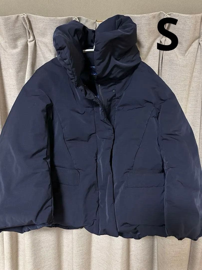 【美品】ユニクロ　ハイブリッド ダウンジャケット ネイビー　S