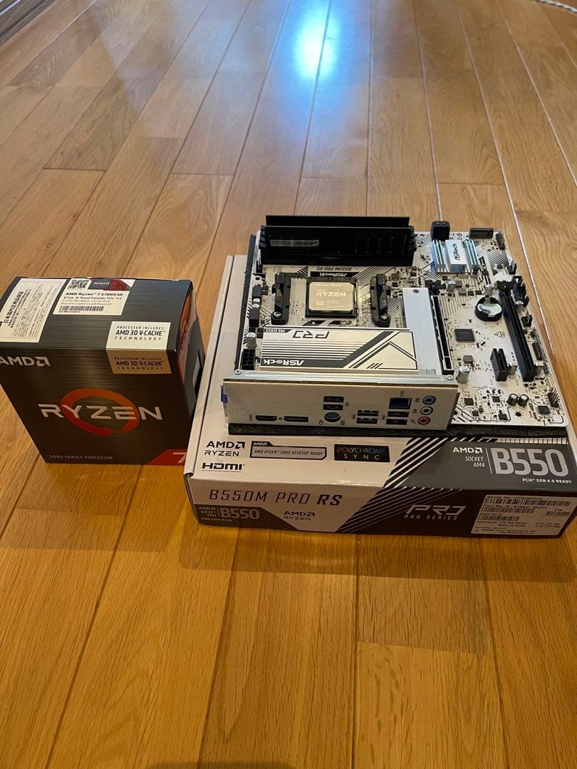 5700x3d、b550m、RTX3060 12GB、DDR4 16GB×2他