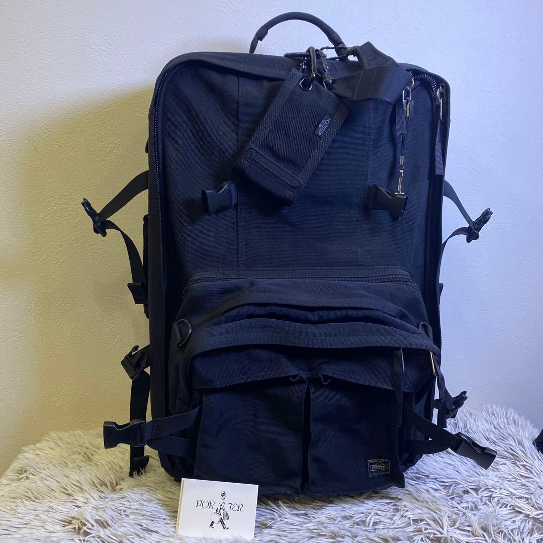 【希少】PORTER ポーター トリップ　ブラック キャリーバック 鍵付き