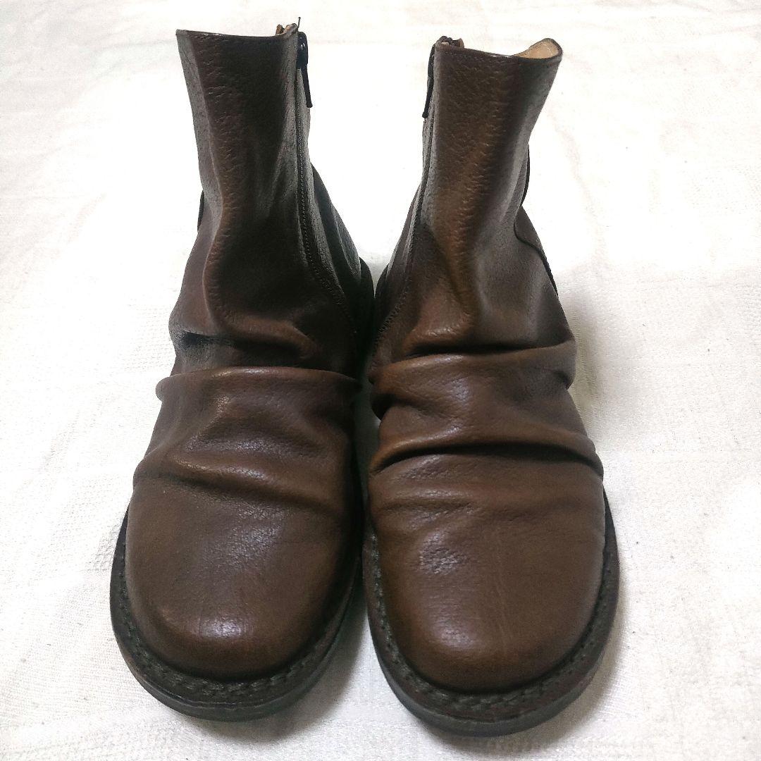 【状態良好】trippen トリッペン サイドジップ レザー ブーツ 37