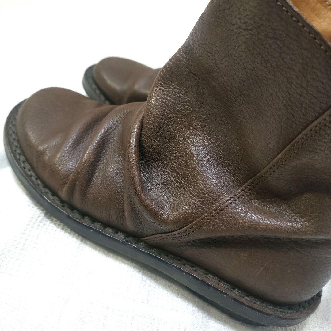 【状態良好】trippen トリッペン サイドジップ レザー ブーツ 37