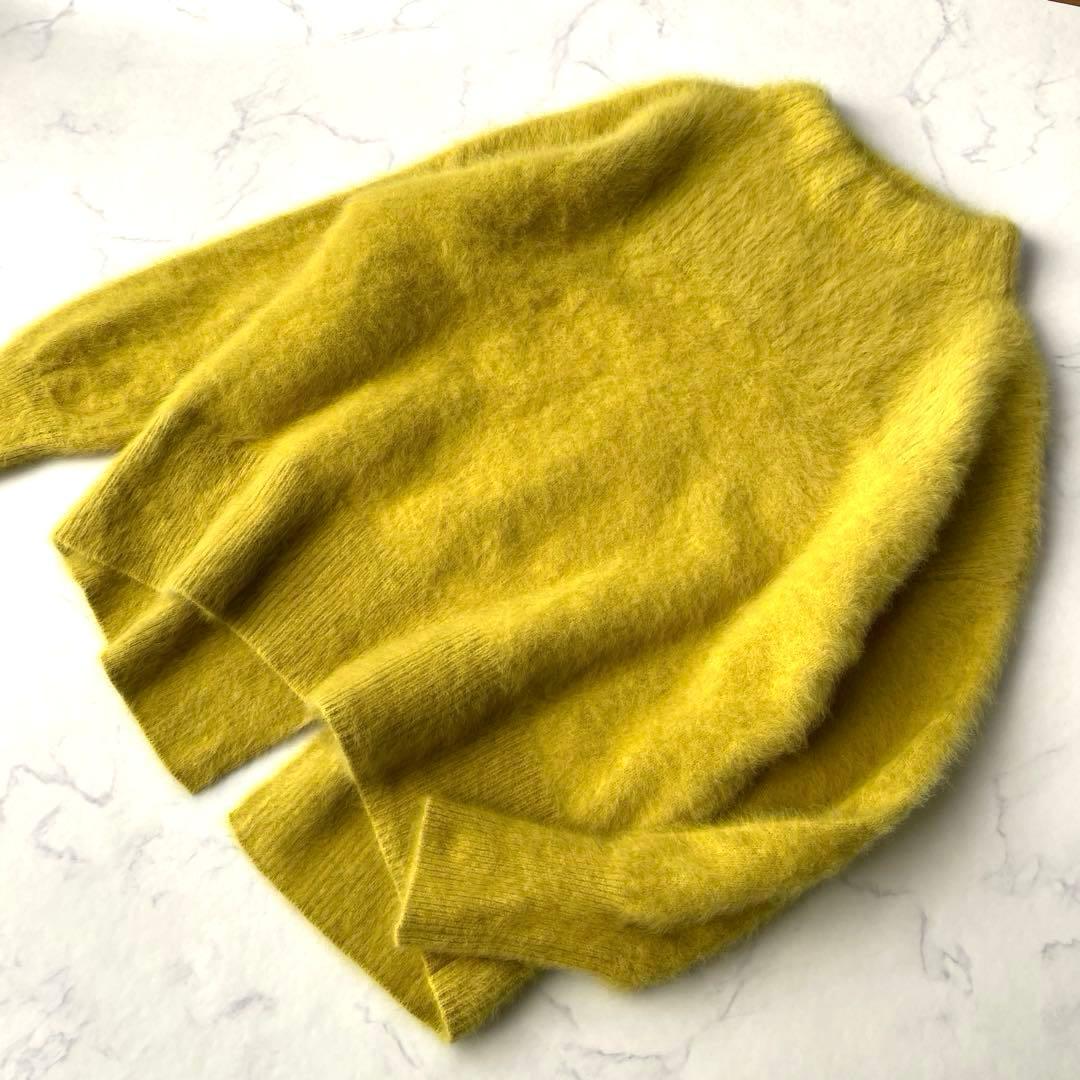 Jines フォックスカシミヤハイネックバックスリットニット 定価20,900円