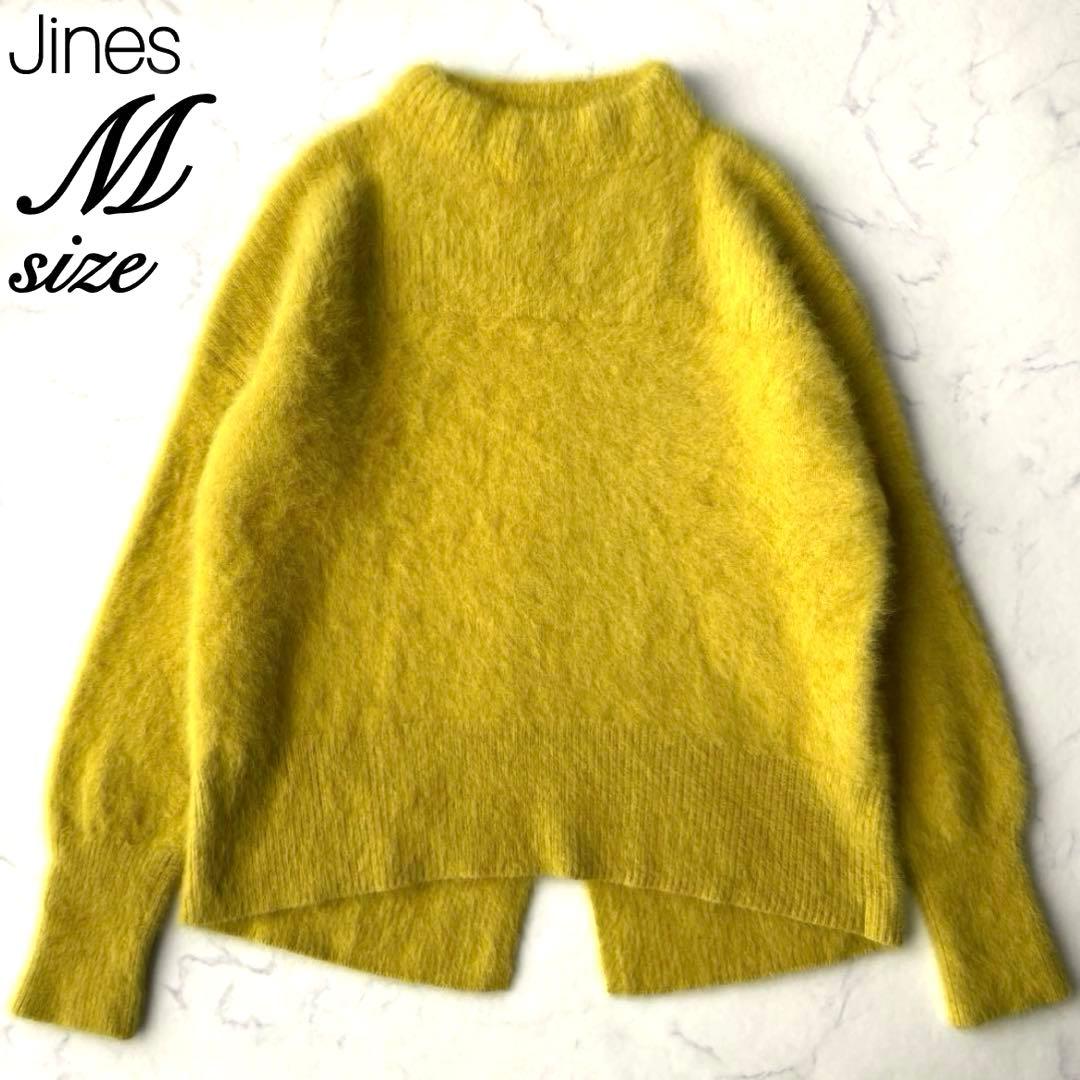 Jines フォックスカシミヤハイネックバックスリットニット 定価20,900円