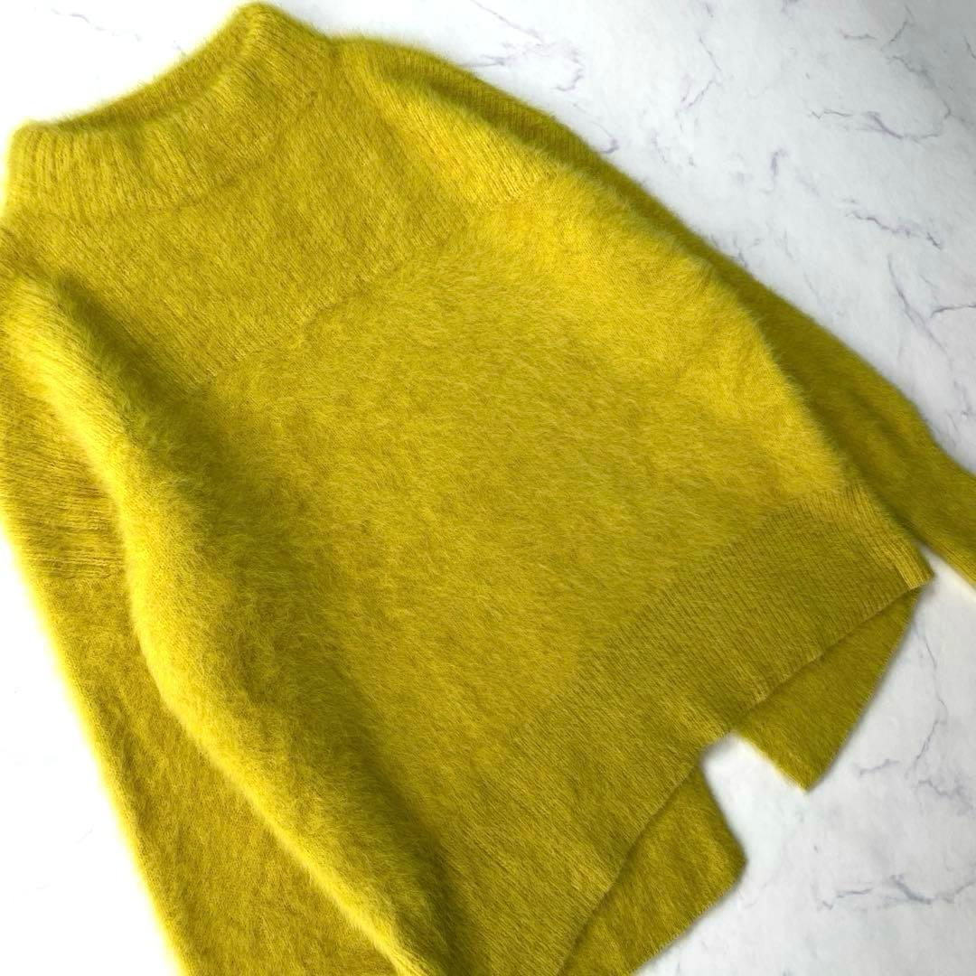 Jines フォックスカシミヤハイネックバックスリットニット 定価20,900円