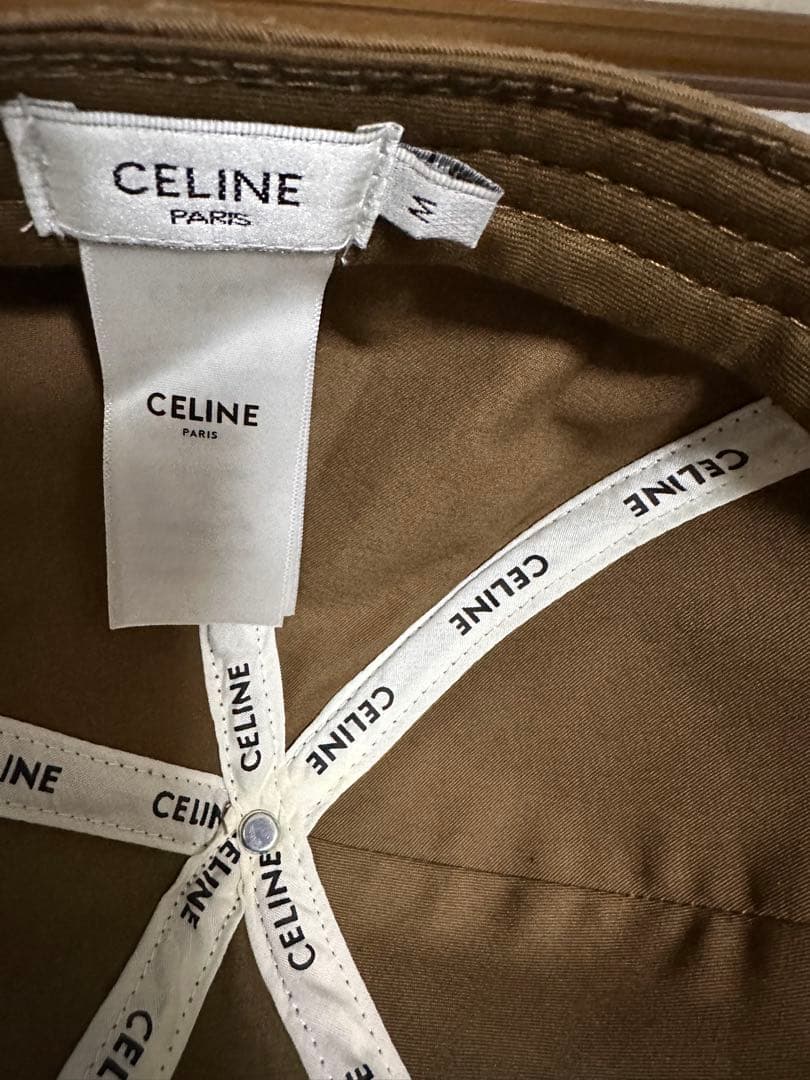 CELINE セリーヌ　キャップ　ブラウン