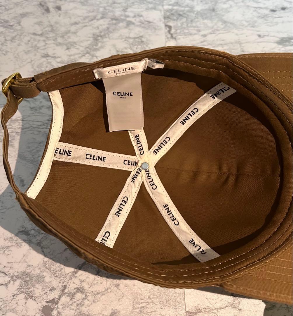 CELINE セリーヌ　キャップ　ブラウン