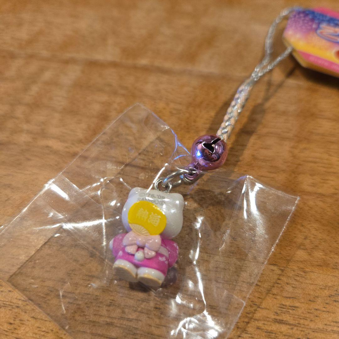 根付けキティ新品、未使用・静岡 熱海限定・ 花火大会ver・金魚 キティレア