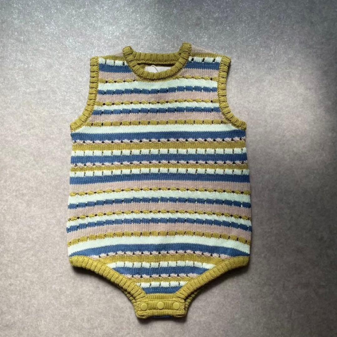 ロンパース・カバーオール &pal Openworkknittingsleevelessrompers