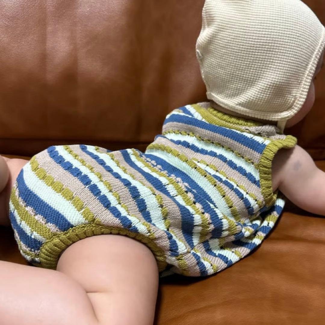 ロンパース・カバーオール &pal Openworkknittingsleevelessrompers