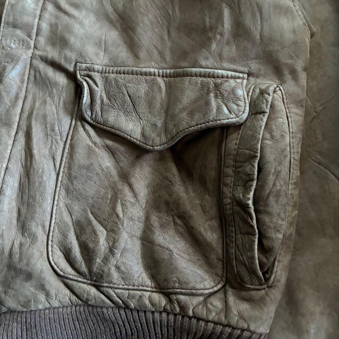 old design leather flight jacket GIII 単丈