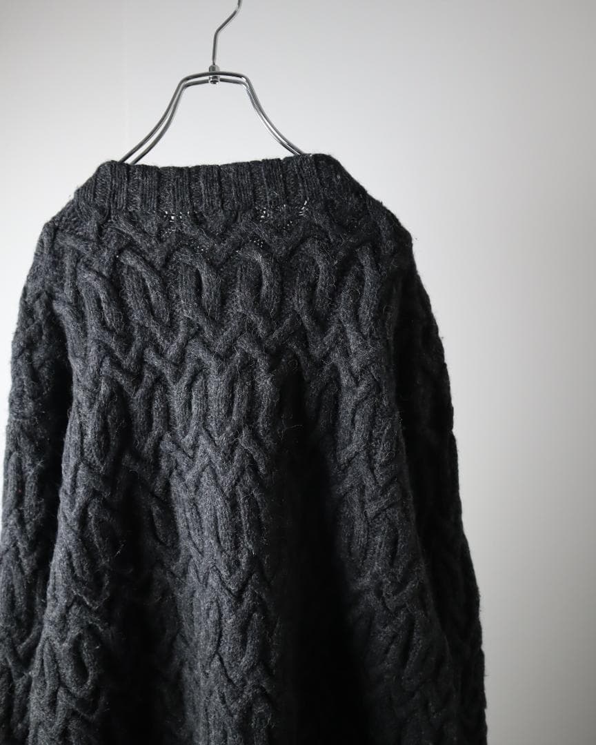 J.CREW 90s ケーブル チャンキー ウール ニット セーター 巨人タグ