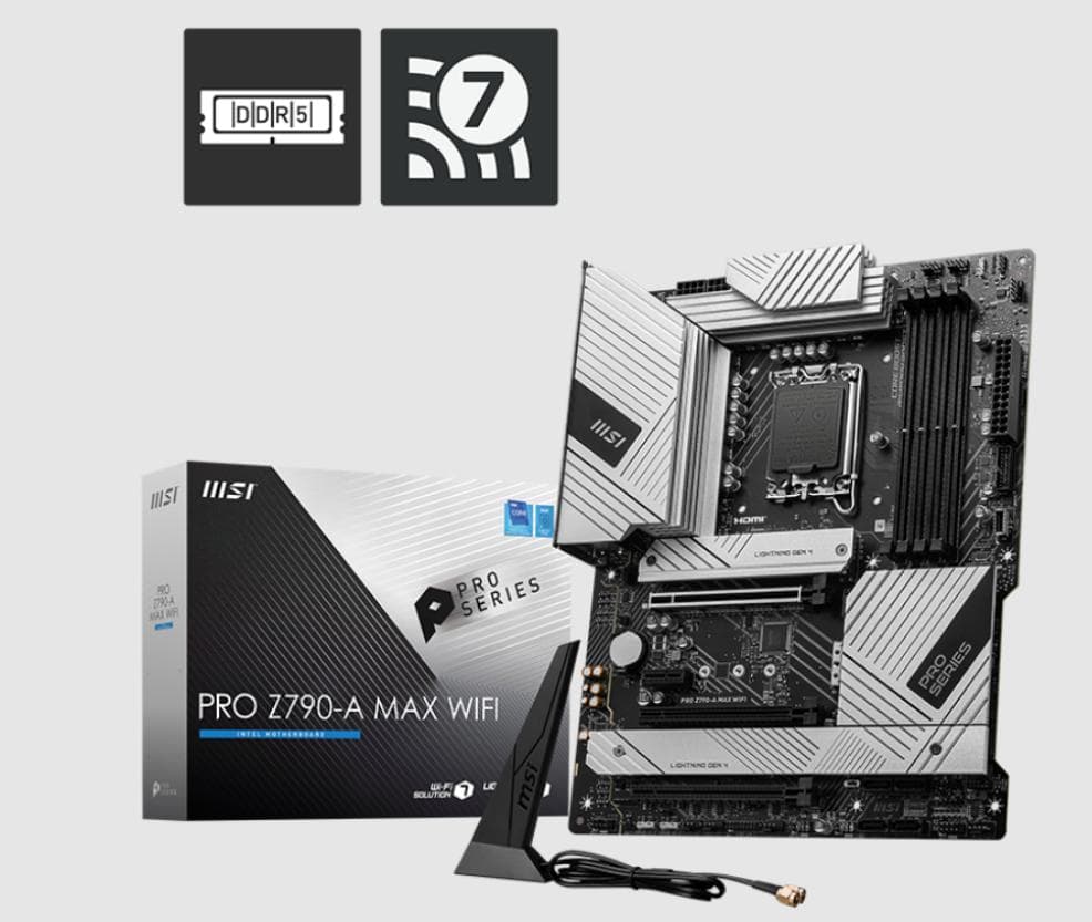 新品未開封品　MSI PRO Z790-A MAX WIFI マザーボード②