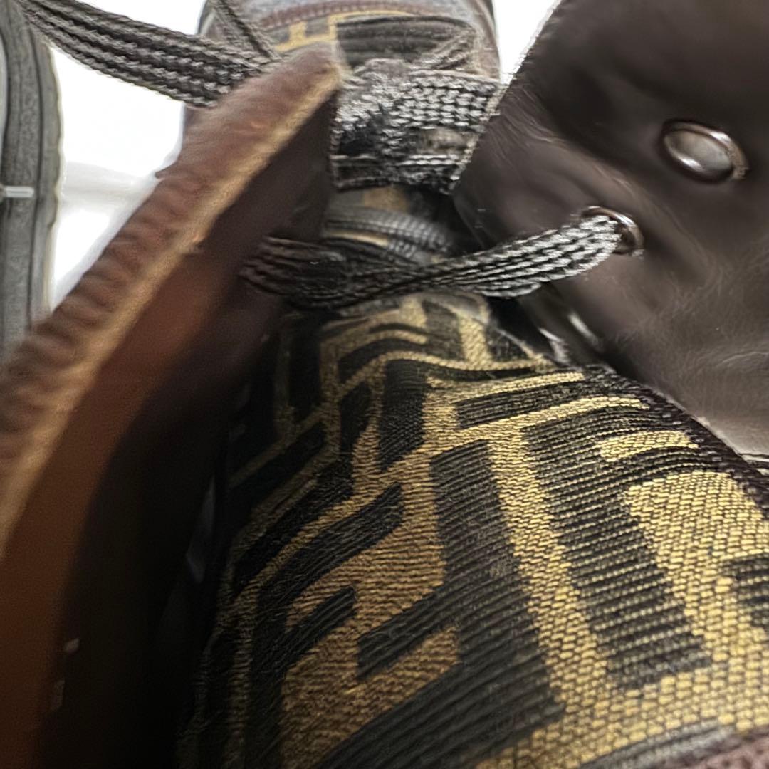 FENDI フェンディ　ズッカ柄　ハイカット　ブーツ　24cm kids ユニ