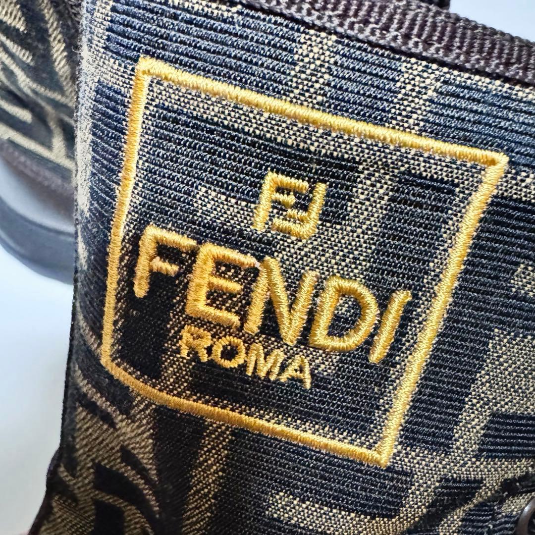 FENDI フェンディ　ズッカ柄　ハイカット　ブーツ　24cm kids ユニ