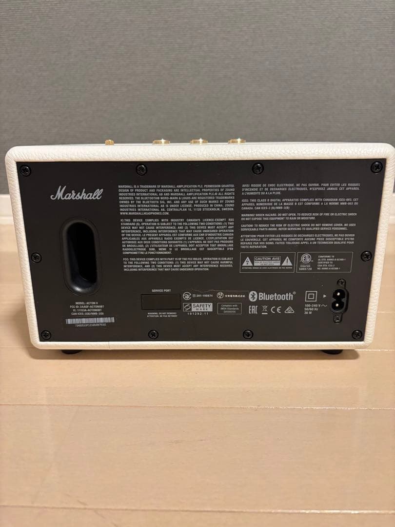 Marshall actonⅡ Bluetoothスピーカーホワイト