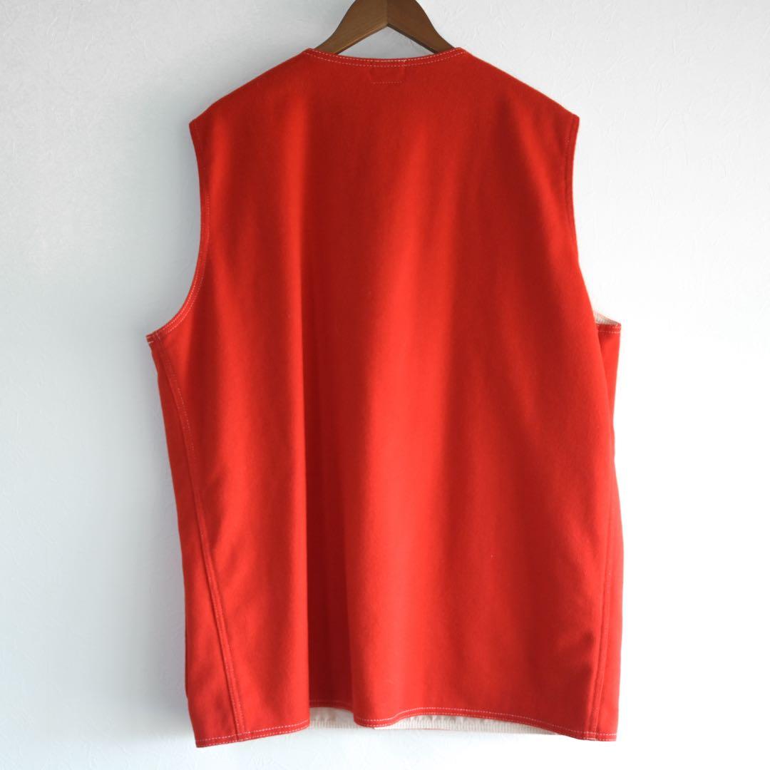 トップス TENDER CO. COLLARLESS VEST Red