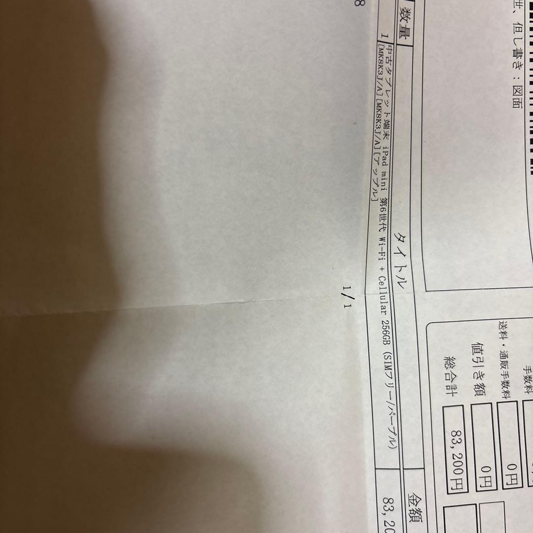 iPad mini 第6世代 Wi-Fi＋セルラーモデル 256 ios18.6