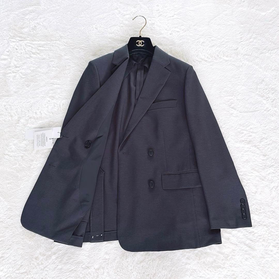 新品タグ付✨【ユニクロ】C 感動ダブルジャケット タックワイドパンツ セット S