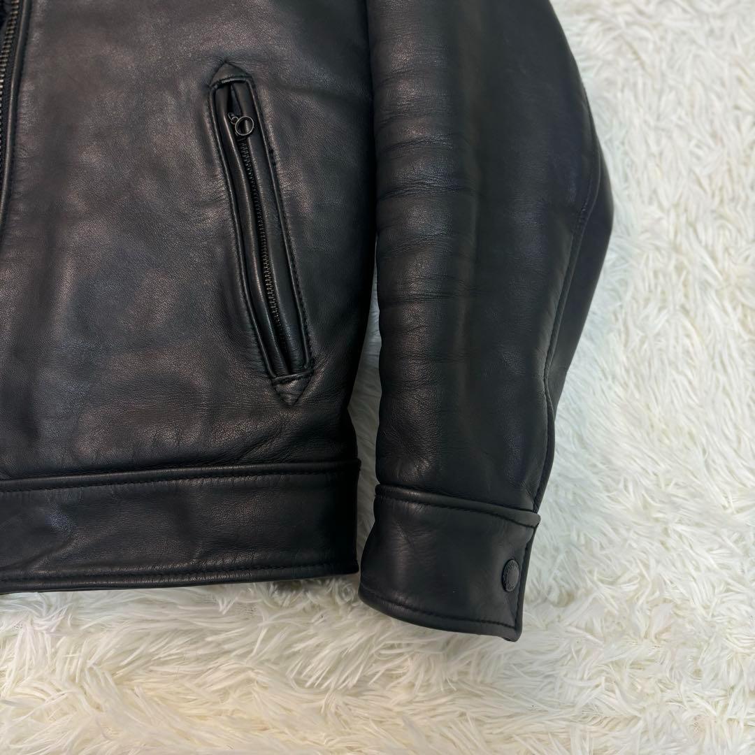 極美品✨クーティ レザー ライダース 本革　シングル ジップ　降谷　KJ