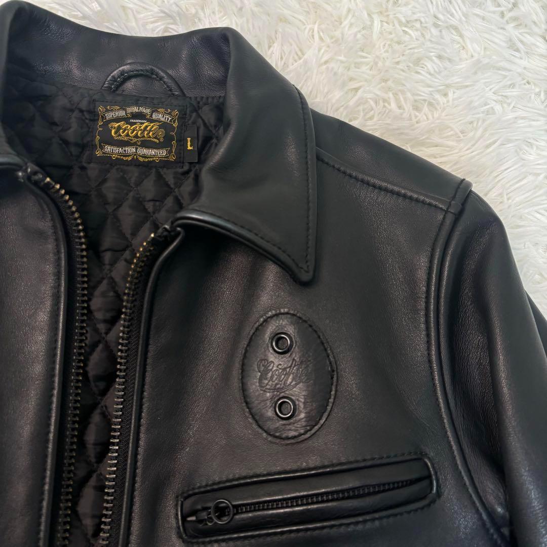 極美品✨クーティ レザー ライダース 本革　シングル ジップ　降谷　KJ