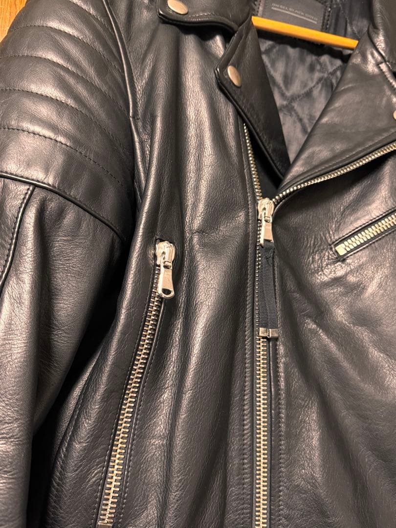 DIESEL BLACK GOLD ダブルライダースジャケット 48サイズ
