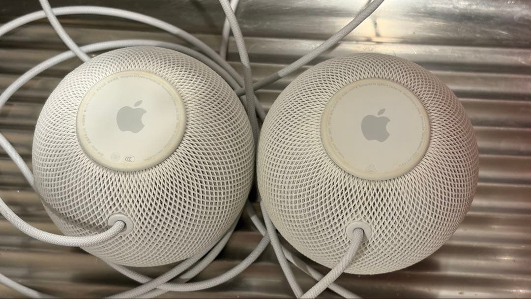 【電源アダプター付】Apple Pod mini 2個セット