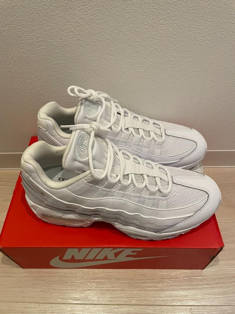 靴 NIKE AIR MAX 95 BIG BUBBLE TRIPLE WHIT