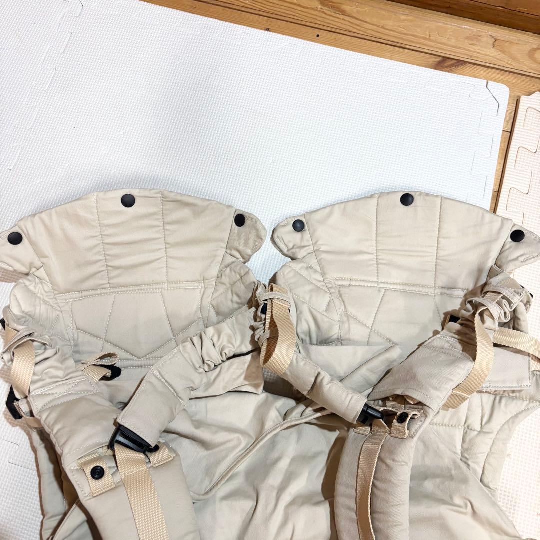【美品】napnap ふたご抱っこひも ベージュ 抱っこ紐 3way