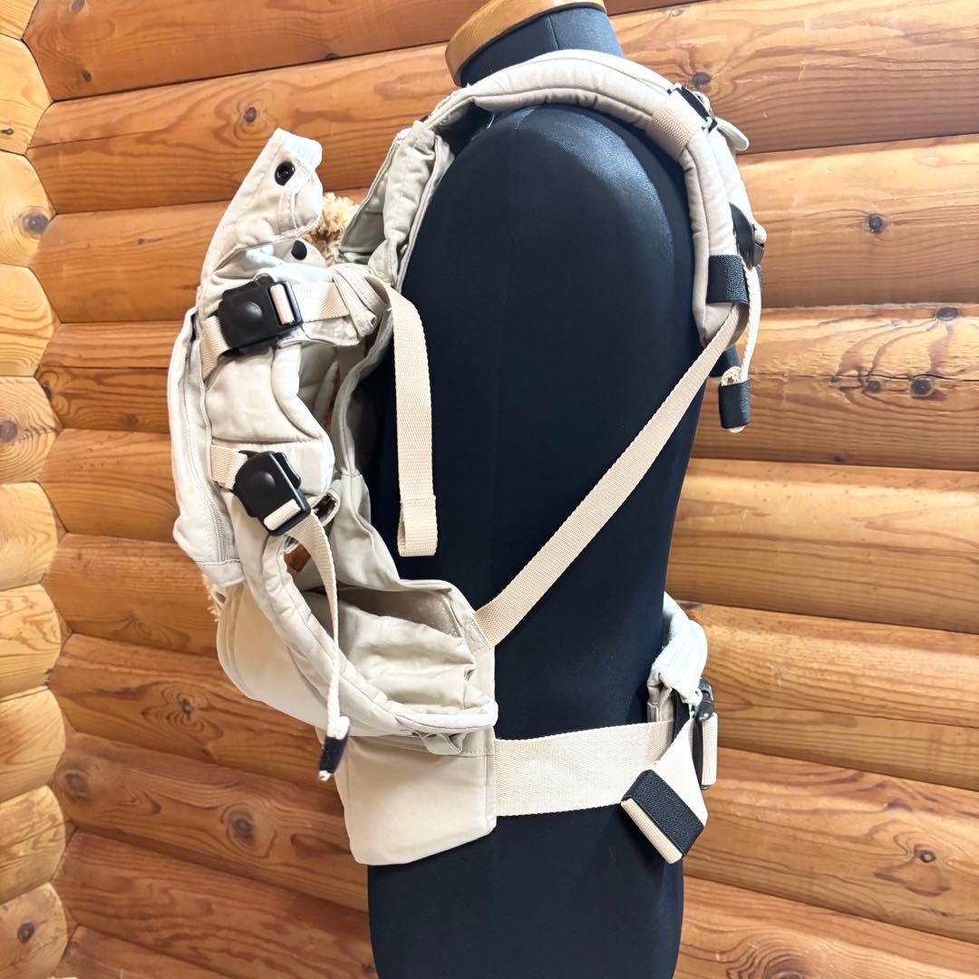 【美品】napnap ふたご抱っこひも ベージュ 抱っこ紐 3way