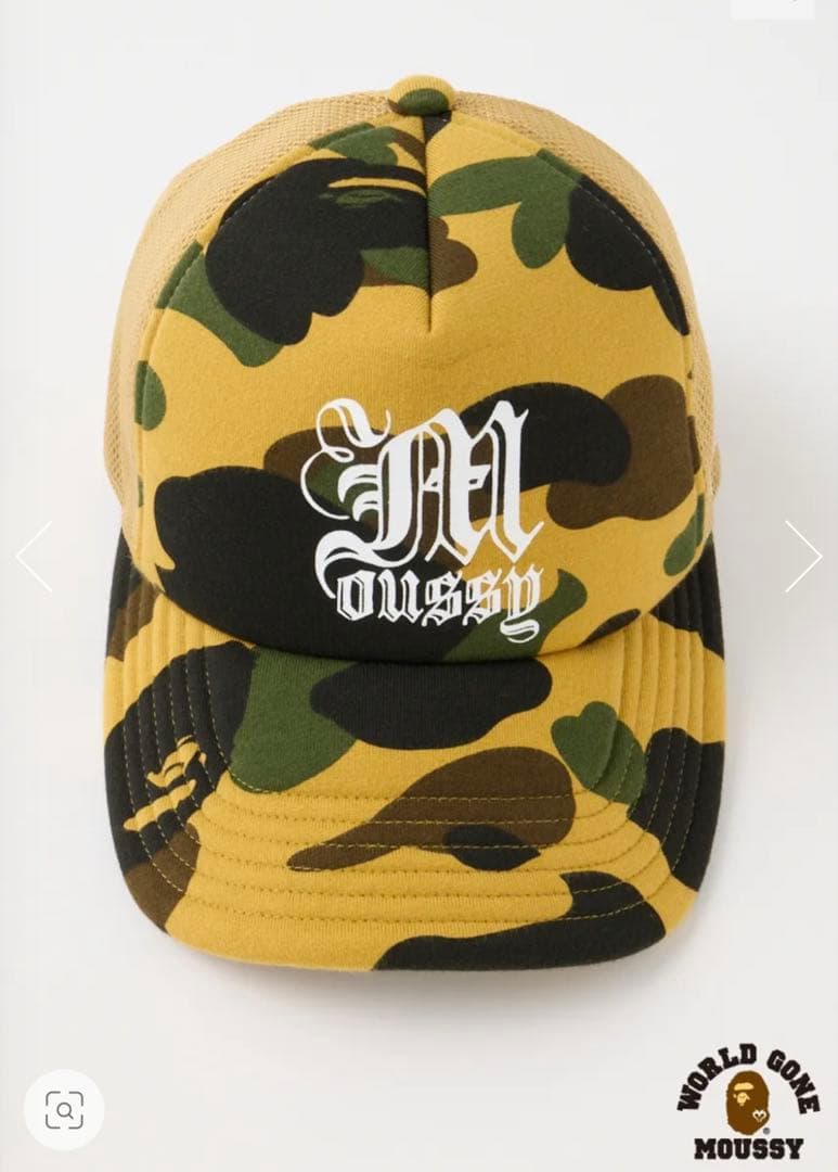 MOUSSY × A BATHING APE REISSUE MESH キャップ