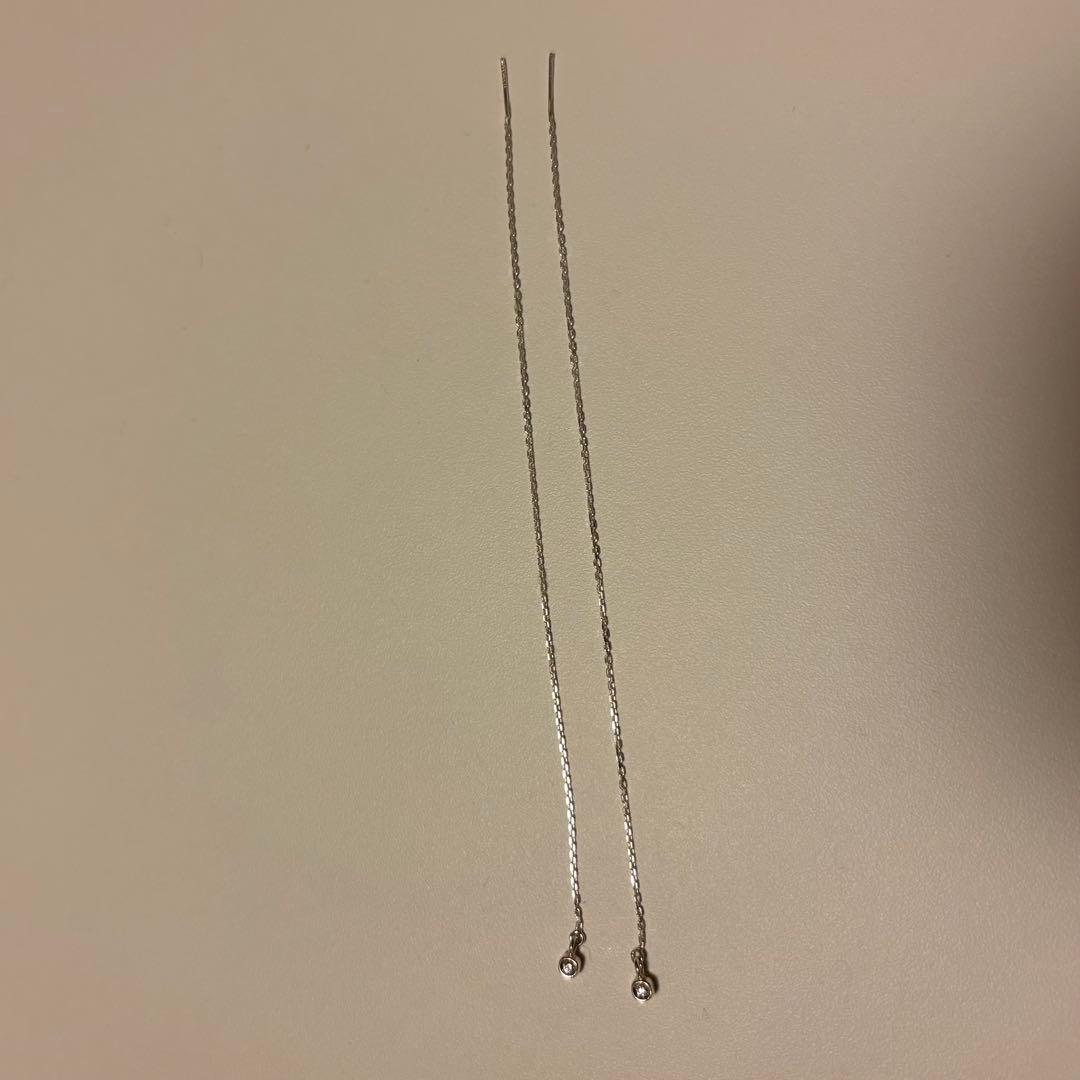 unique/ユニーク SLOBE別注 ダイヤモンドチェーンピアス