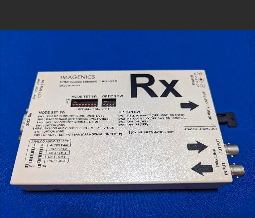 イメージニクスCRO-H26R HDMI映像音声同軸延長受信器