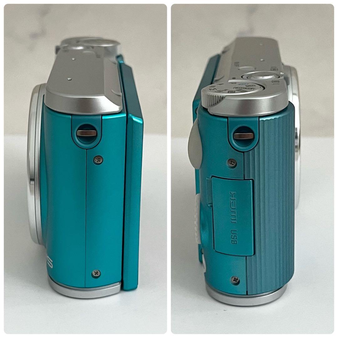 美品 CASIO EXILIM EX-ZR1800 水色 ブルー コンデジ