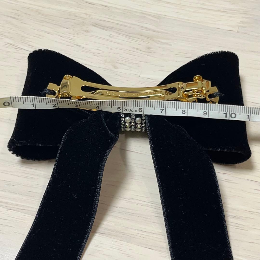 ACCA アッカ ベルベットシルクリボンバレッタ